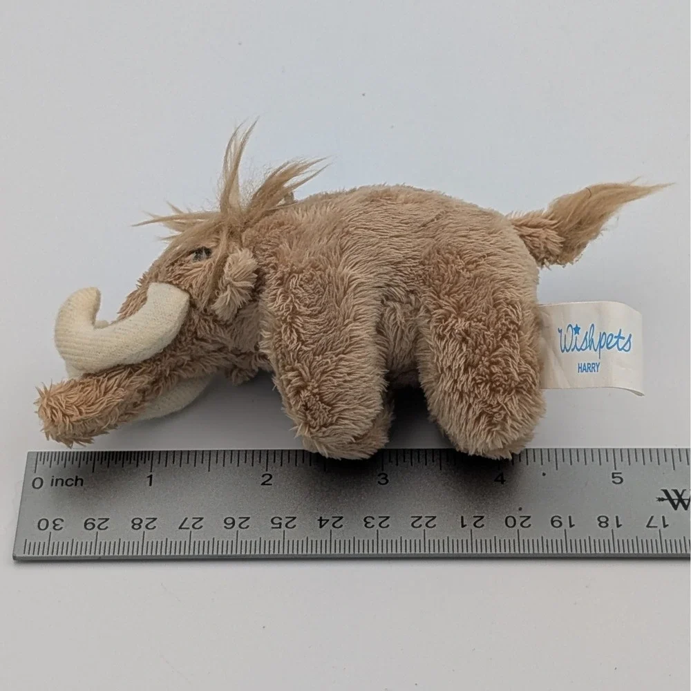 Wishpets Harry Woolly Mammoth Plush Stuffed Animal Mini Brown Ice Age Toy 5 inch
